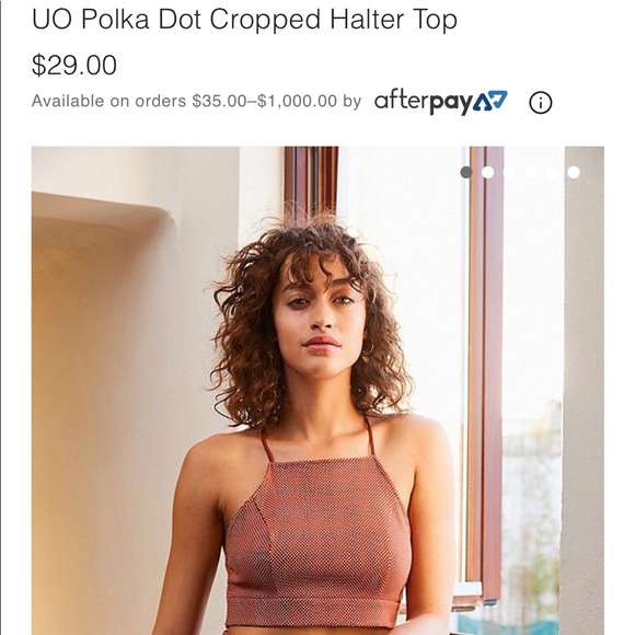 Urban outfitter polka dot cropped halter top! - Picture 5 of 5